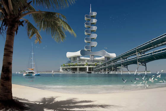 Grand Cancun Eco-complex: Eco-platform with Luxury Resort