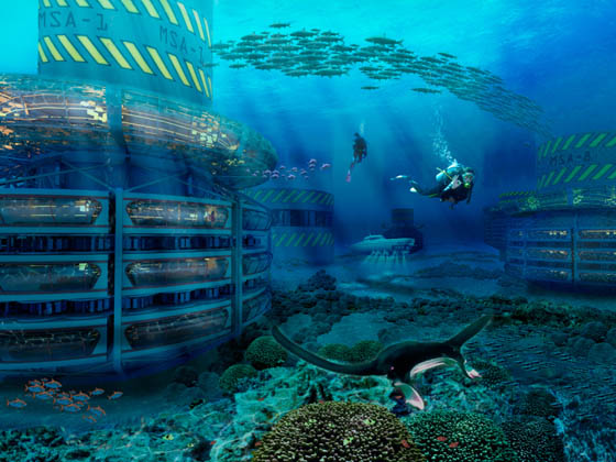 Grand Cancun Eco-complex: Eco-platform with Luxury Resort