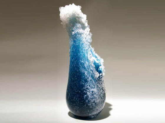 Stunning Ocean Wave Vases by Marsha Blaker and Paul DeSomma