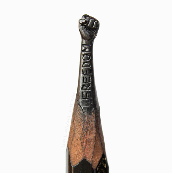 Amazing Miniature Pencil Tip Carving by Salavat Fidai