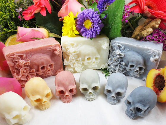 Skull-Shaped Artisan Soaps, Do You Want to Bath With It?