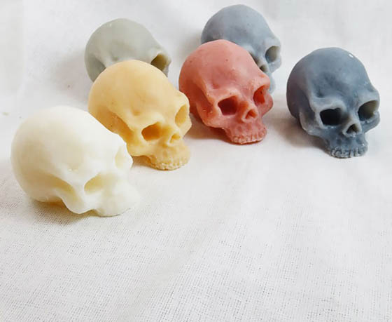 Skull-Shaped Artisan Soaps, Do You Want to Bath With It?