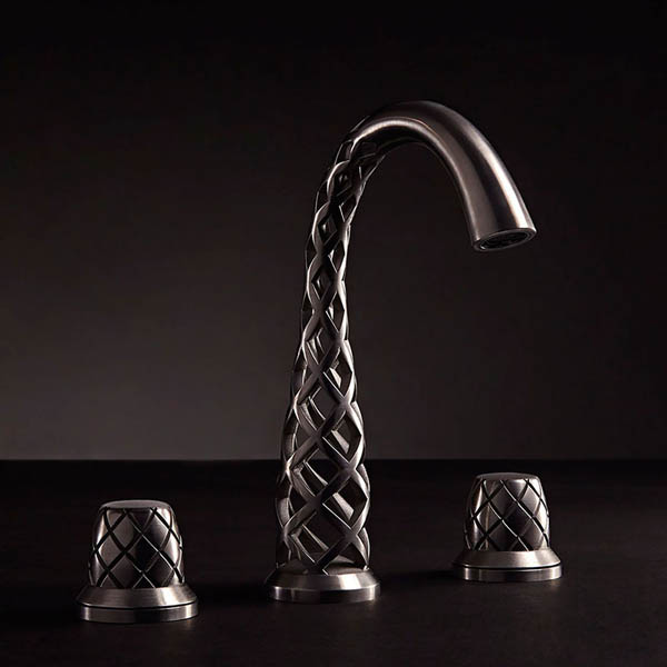 Unusual 3D Printed Metal Faucets Present Water In An Impossible Way