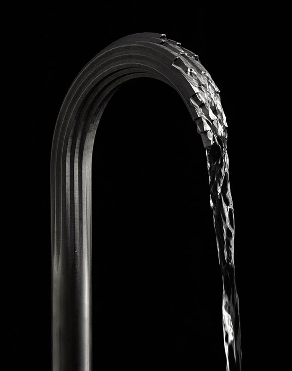 Unusual 3D Printed Metal Faucets Present Water In An Impossible Way