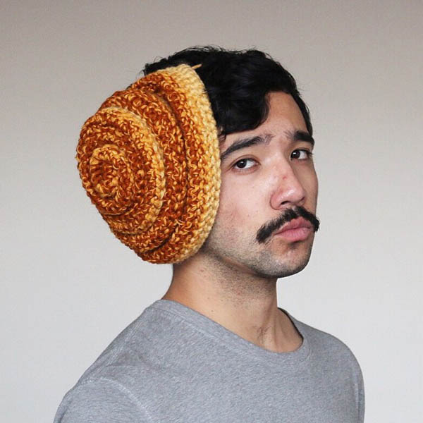 Food on Head: Food Shape Crocheted Headwear by Phil Ferguson