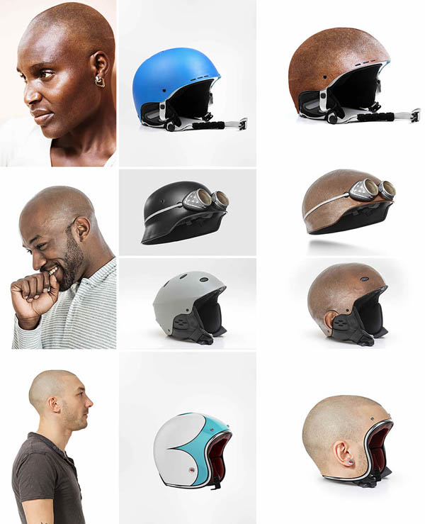 Probably the Most Creepy Helmet: Human-Skin Helmets By Jyo John Mullor