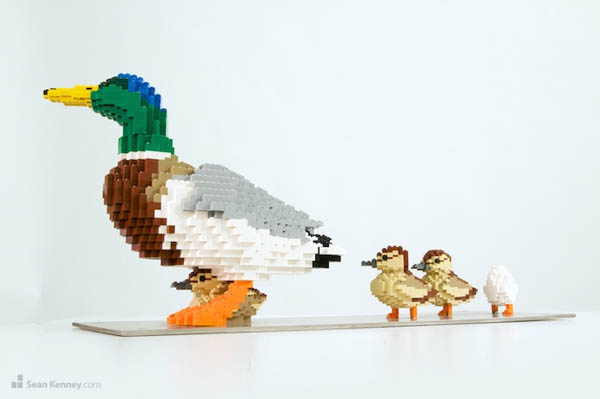 Meticulous Animal Sculpture Made out Of LEGOs