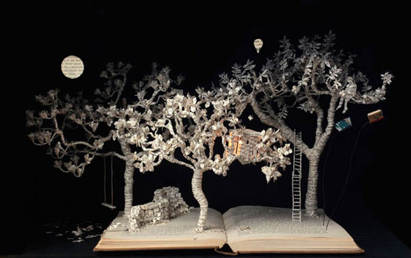 Magical World Created from Illuminated Book Sculptures by Su Blackwell