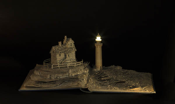 Magical World Created from Illuminated Book Sculptures by Su Blackwell