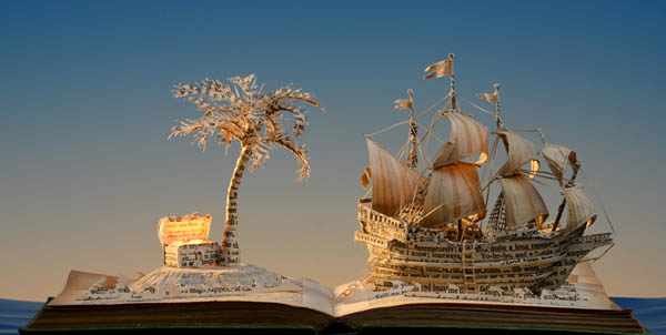 Magical World Created from Illuminated Book Sculptures by Su Blackwell