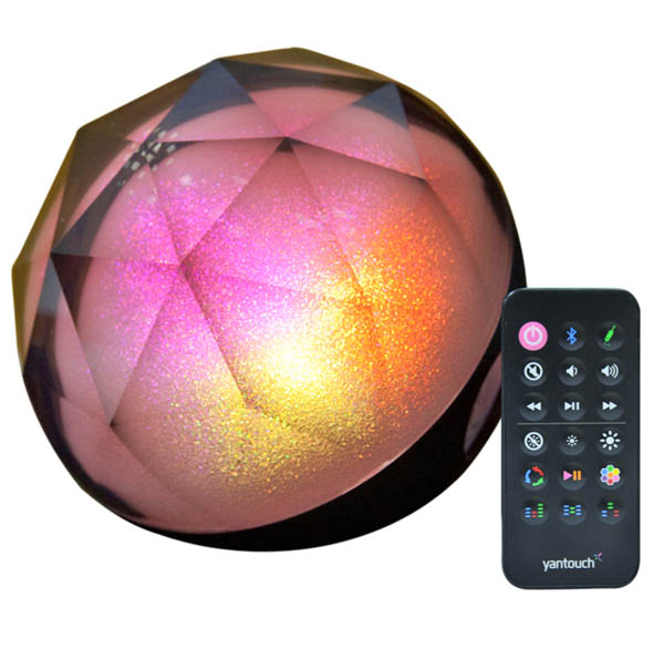 Yantouch Diamond：Portable 3-in-1 Wireless Bluetooth Speaker, Light and Alarm