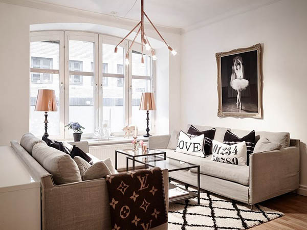 Lovely Swedish Apartment with Delightful Decoration