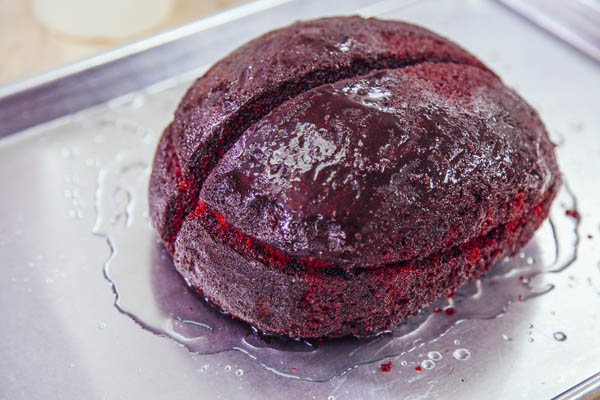 Make Your Own Red Velvet Brain Cake For Halloween