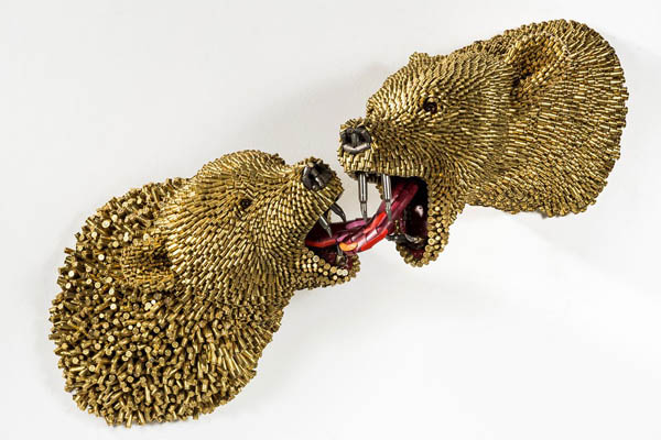 Unusual Animal Sculptures Made From Bullet Shells