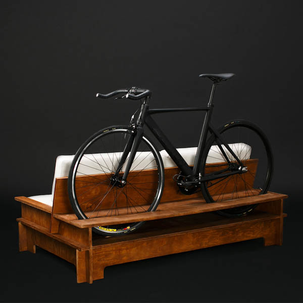 Multifunctional Furniture Double as Bike Rack for City Dweller