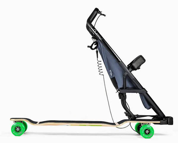 Crazy or Creative? Longboardstroller, Part Longboard and Part Stroller