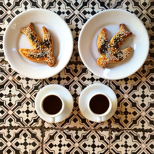 Probably the Pretties Symmetrical Breakfasts in the World