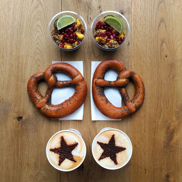 Probably the Pretties Symmetrical Breakfasts in the World