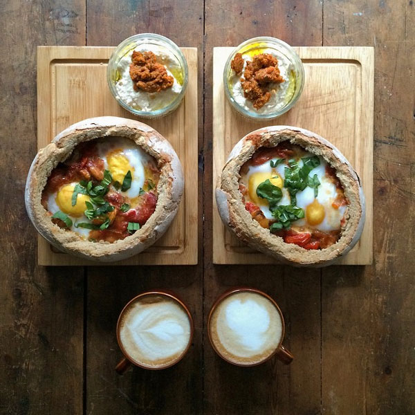 Probably the Pretties Symmetrical Breakfasts in the World