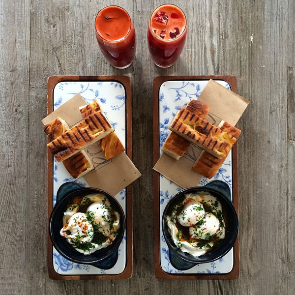 Probably the Pretties Symmetrical Breakfasts in the World