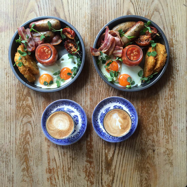 Probably the Pretties Symmetrical Breakfasts in the World