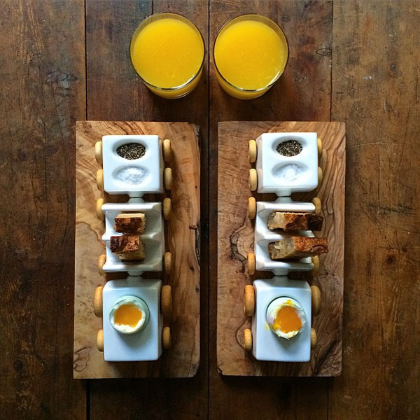 Probably the Pretties Symmetrical Breakfasts in the World