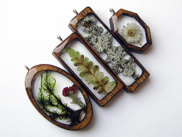 Nature Inspired Wooden Pendants by Erin LaRocque