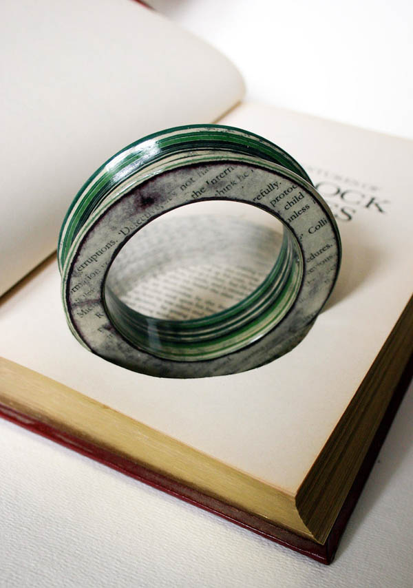 Jewellery Made out of Discarded Books