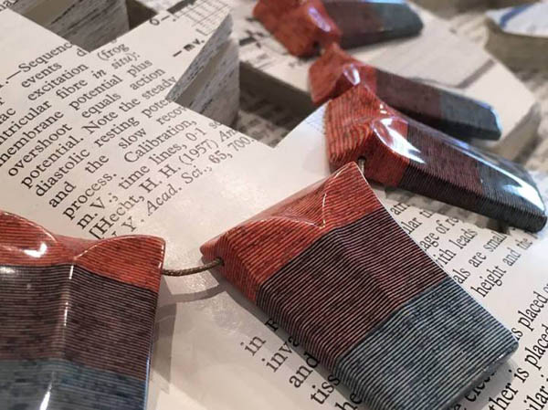 Jewellery Made out of Discarded Books