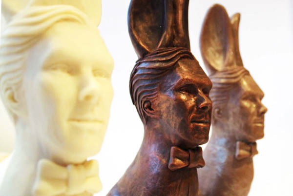 Cumberbunny: Easter Chocolate Bunny with Mr. Cumberbatch's Head Attached