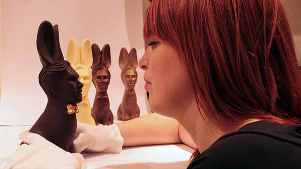 Cumberbunny: Easter Chocolate Bunny with Mr. Cumberbatch's Head Attached