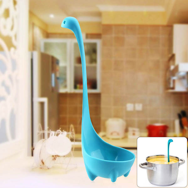 Creative Soup Spoon Cute Dinosaur Loch Ness Upright Spoon Nessie Soup Ladle  Kitchen Accessories