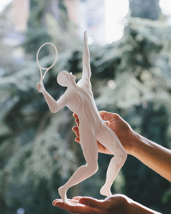 Paper Athletes: Amazing Olympic Athletes Crafted From Layers of Paper