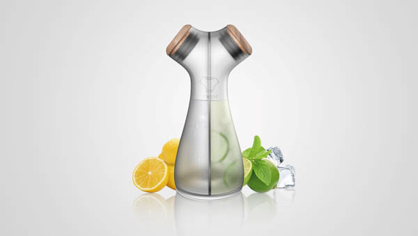 Twin Carafe: Two Drink from One Bottle