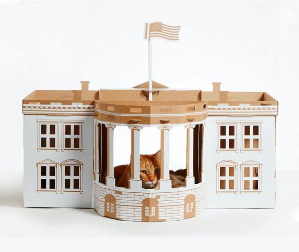 Landmark Playhouse: Cardboard Cat Dwellings Replicate 7 World's Famous Architectural Landmarks