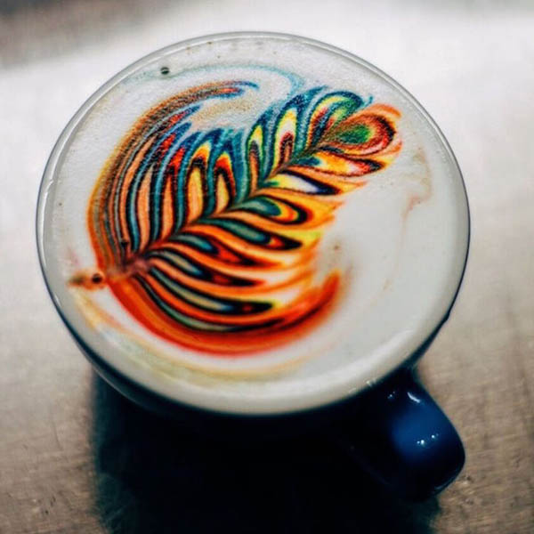 Rainbow Lattes: a New Kind of Rainbow Food in Trend