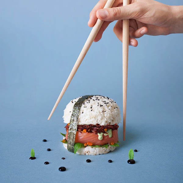 Mouthwatering Sushi Burger is the New Hottest Food Trend