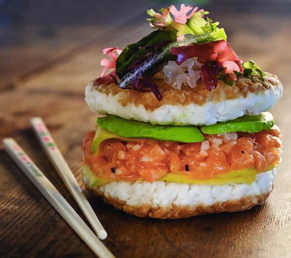Mouthwatering Sushi Burger is the New Hottest Food Trend