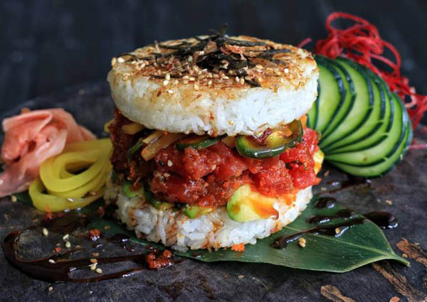 Mouthwatering Sushi Burger is the New Hottest Food Trend