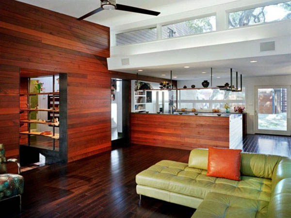 25 Modern Home Design with Wood Panel Wall