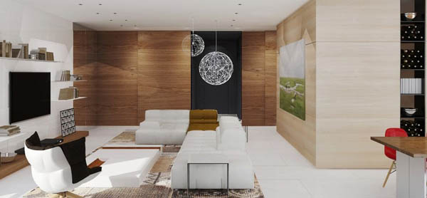 modern wood paneling