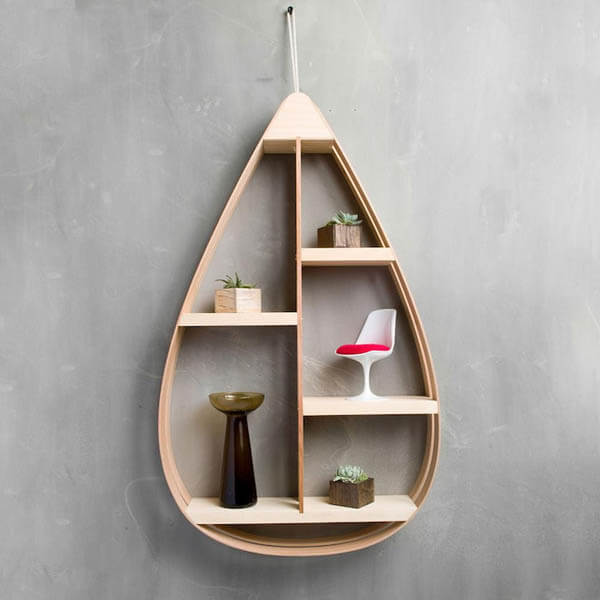 Mid-Century Teardrop Shelves by The Wavertree Co