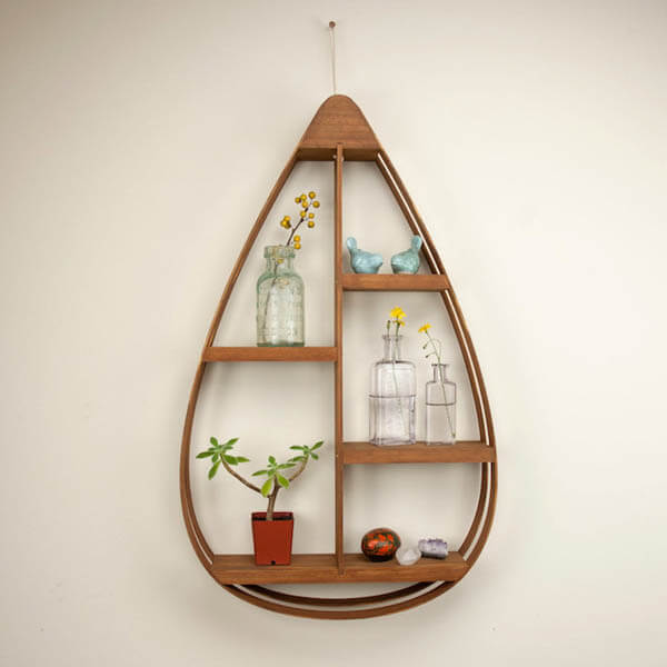 Mid-Century Teardrop Shelves by The Wavertree Co