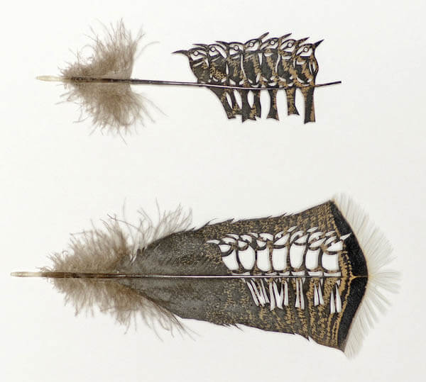 Stunning Art of Sculpting with Feathers