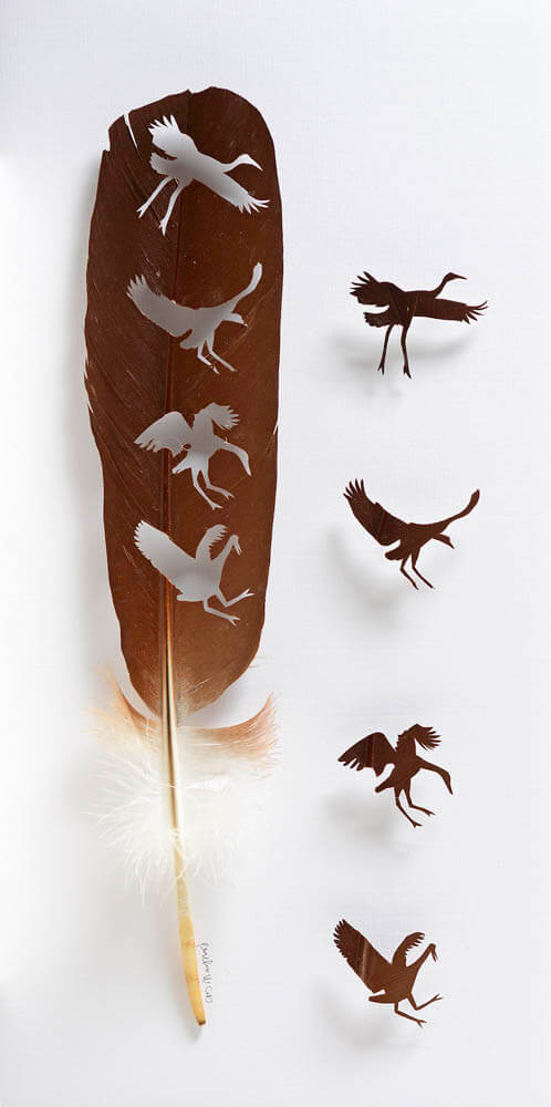 Stunning Art of Sculpting with Feathers