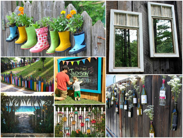 17 Creative Garden Fence Decoration Ideas