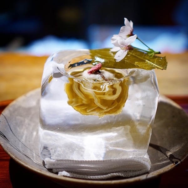 Mouth-watering Japanese Undo in Ice Bowls