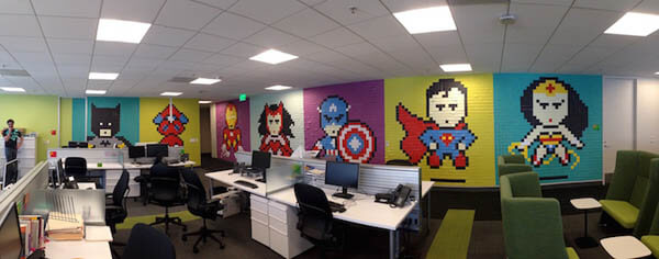 Get Bored With the Drab Walls at Your Office? Let's Have Some Post-It Hero