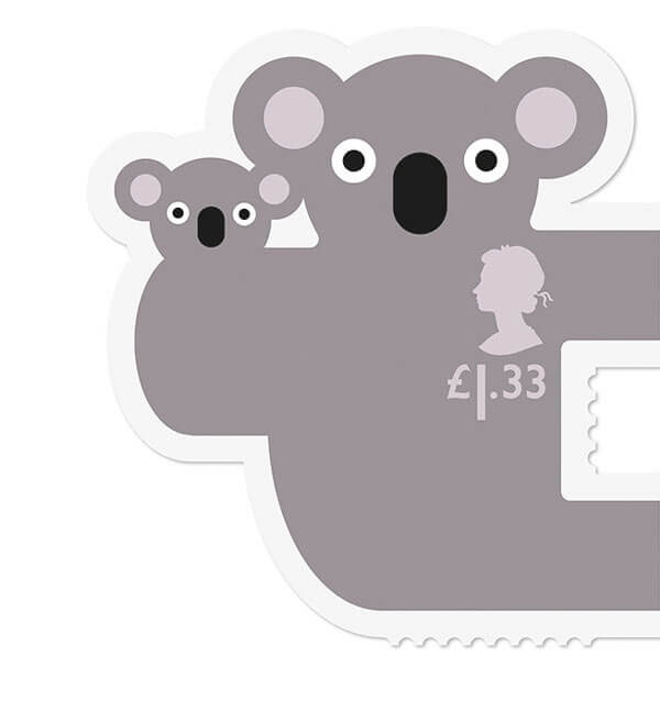 Playful Animal Stamps Which Hang On Your Envelop