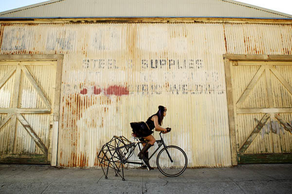 walking bicycle with legs